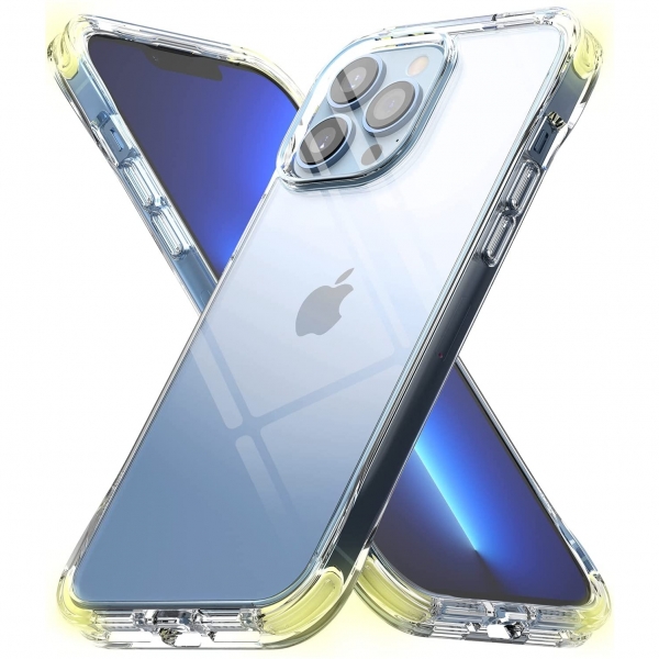 Ringke Fusion Serisi iPhone 13 Pro Max effaf Klf-White Lime Glow