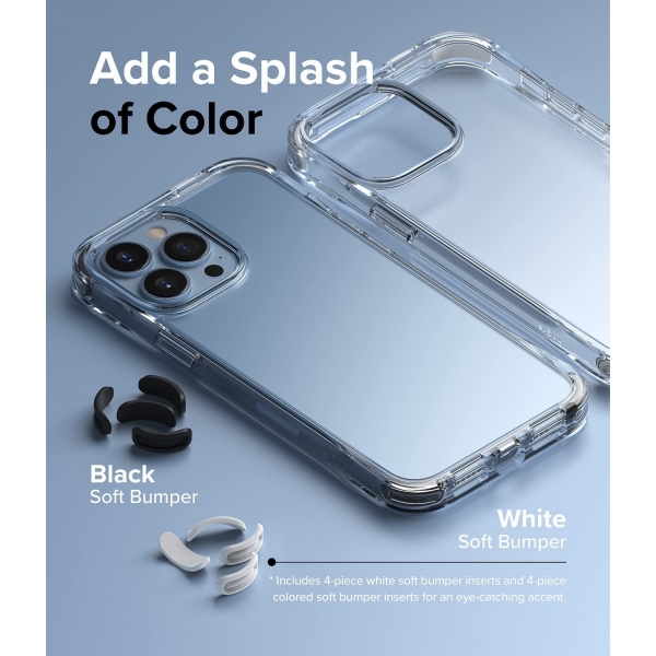 Rin gke Fusion iPhone 13 Pro Max effaf Klf-White Black