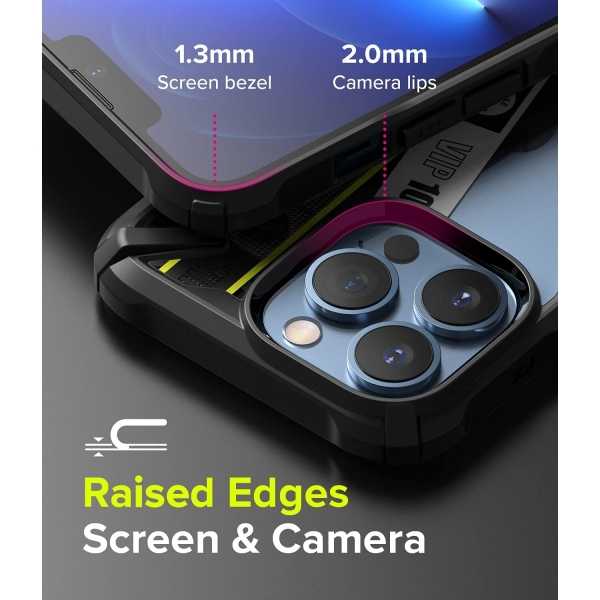 Ringke Fusion-X Serisi iPhone 13 Pro Klf-Ticket Band
