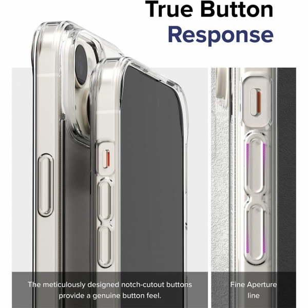 Rin gke Fusion Apple iPhone 15 effaf Klf-Frost Clear