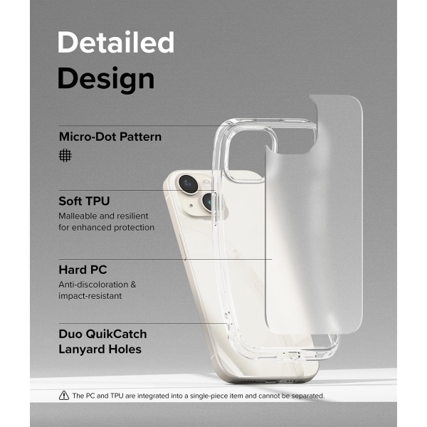 Rin gke Fusion Apple iPhone 15 effaf Klf-Frost Clear