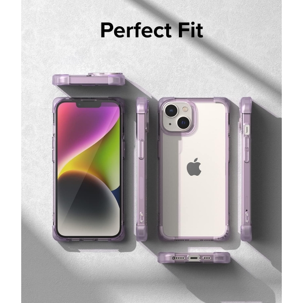 Rin gke Fusion iPhone 14 effaf Klf-Clear Purple