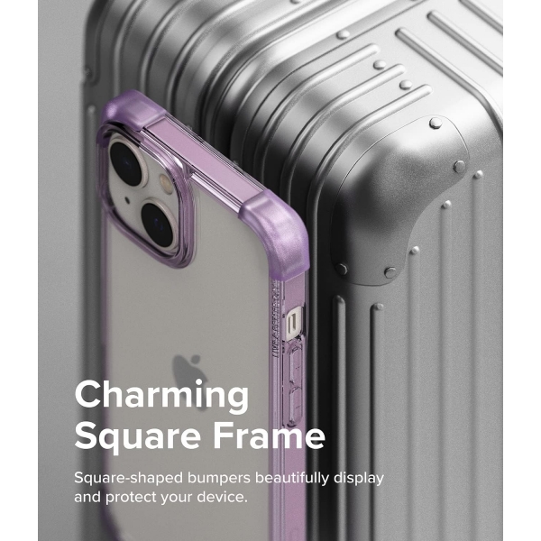 Rin gke Fusion iPhone 14 effaf Klf-Clear Purple