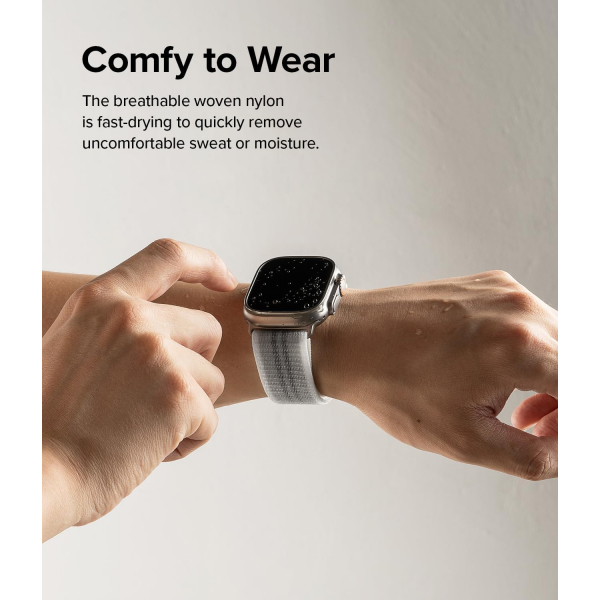 Rin gke Sports AirLoop Apple Watch Kay(42/44/45/49mm)-Summit White