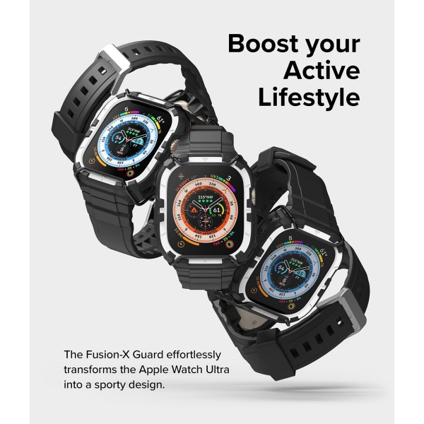 Rin gke Fusion X Apple Watch Ultra/2.Nesil Klf (49mm)-Black