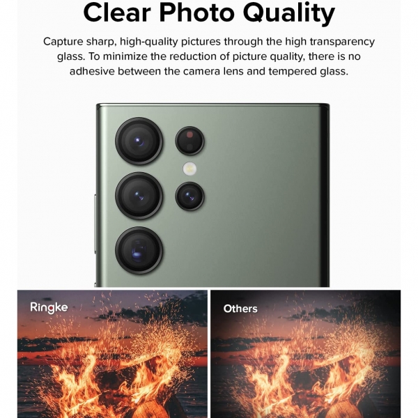 Rin gke Galaxy S23 Ultra Kamera Lens Koruyucu