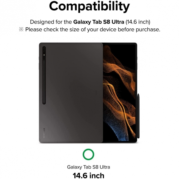 Ringke Galaxy Tab S8 Ultra Temperli Cam Ekran Koruyucu