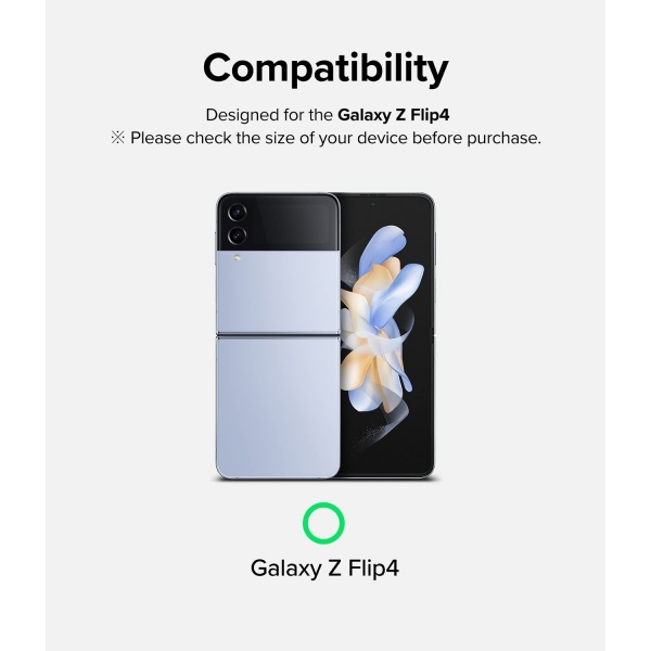 Rin gke Galaxy Z Flip 4 Temperli Kapak Cam Koruyucu