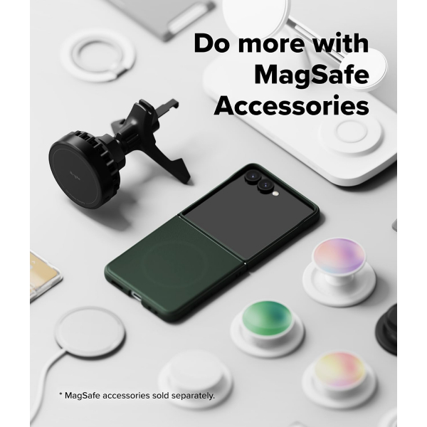 Ringke Galaxy Z Flip 7 Onyx MagSafe Klf -Magnetic Dark Green 
