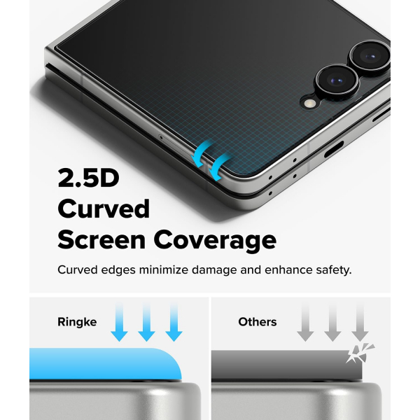 Ringke Galaxy Z Flip 8 9H Temperli Cam Ekran Koruyucu