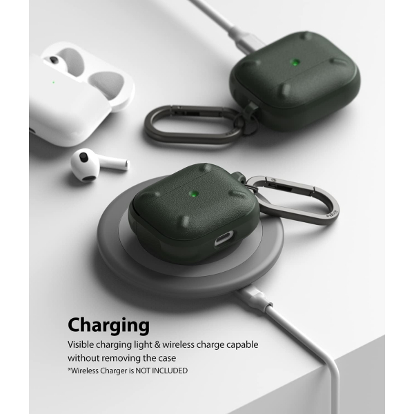 Rin gke Hinge Apple AirPods 3.Nesil Klf -Dark Green