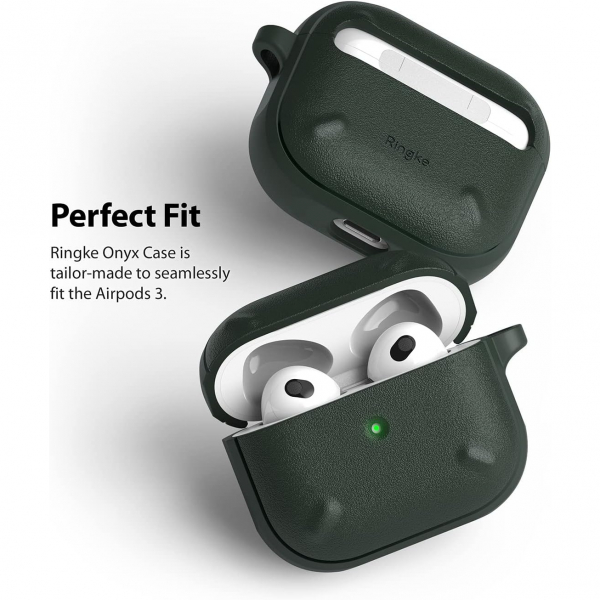 Rin gke Hinge Apple AirPods 3.Nesil Klf -Dark Green