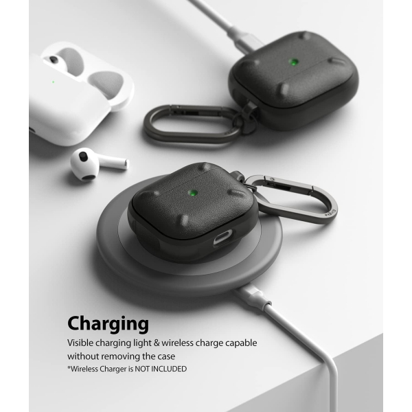 Rin gke Hinge Apple AirPods 3.Nesil Klf -Black