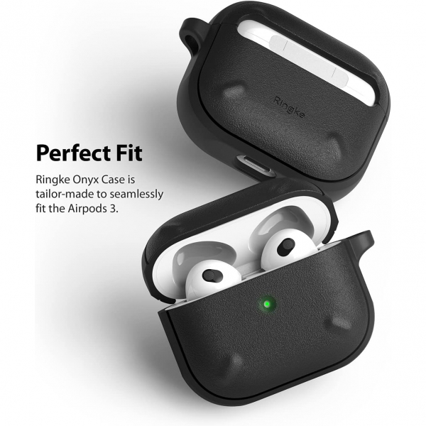 Rin gke Hinge Apple AirPods 3.Nesil Klf -Black