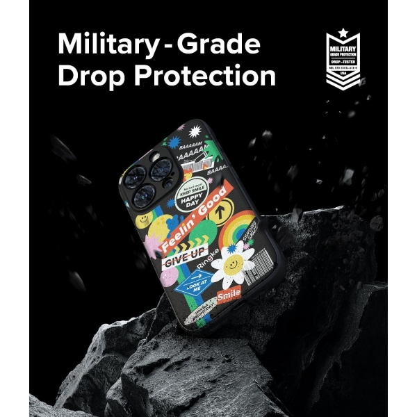 Rin gke Onyx Design Serisi Apple iPhone 15 Pro Klf-Sticker