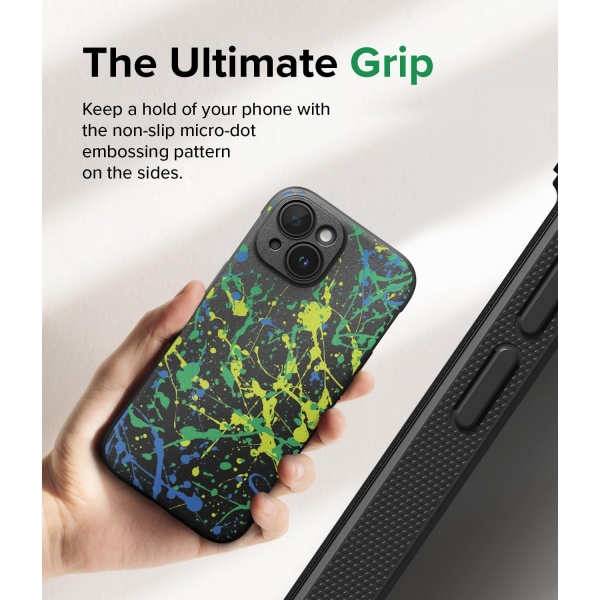 Rin gke Onyx Design iPhone 15 Plus Klf-Action Painting