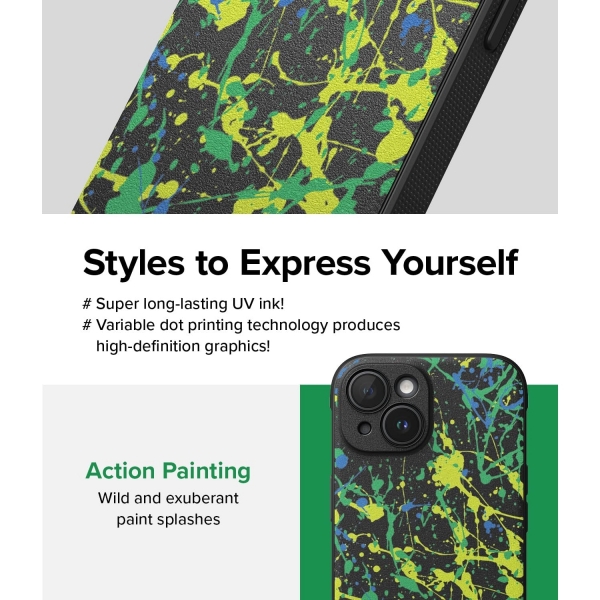 Rin gke Onyx Design iPhone 15 Plus Klf-Action Painting