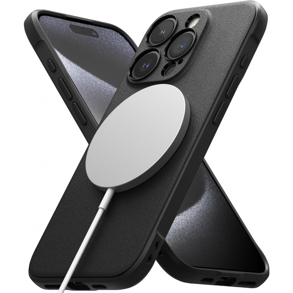 Ringke Onyx Serisi Apple iPhone 15 Pro Max Klf-Magnetic Black