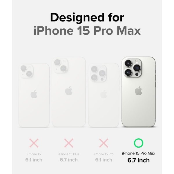 Ringke Onyx Serisi Apple iPhone 15 Pro Max Klf-Navy