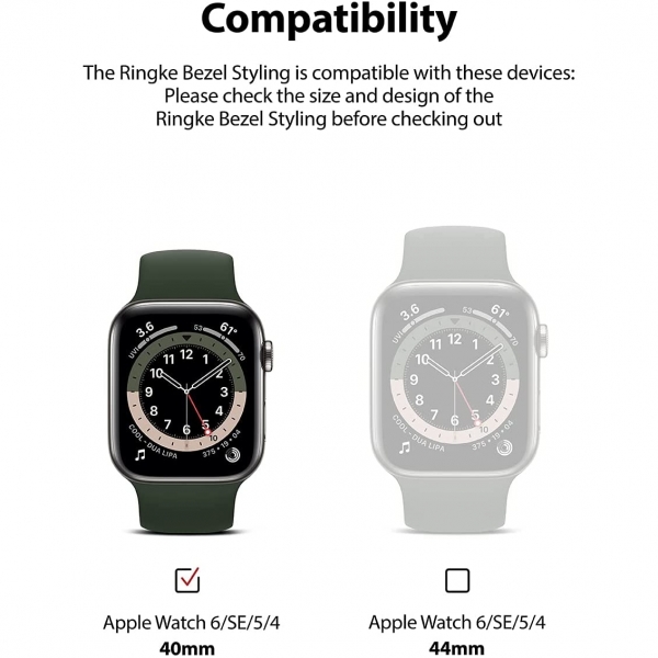 Rin gke Apple Watch 6 40mm Bumper Klf-Deep Blue