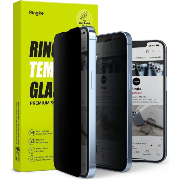 Rin gke Privacy iPhone 14 Pro Max Cam Ekran Koruyucu