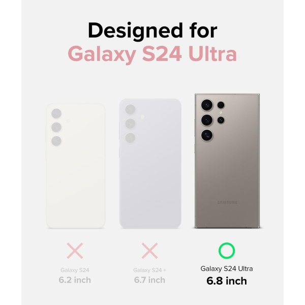 Rin gke Galaxy S24 Ultra MagSafe Silikon Klf-Pink Sand 