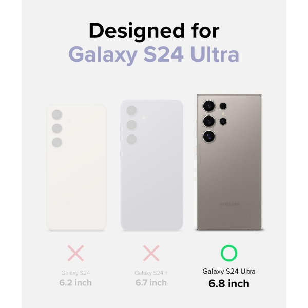 Rin gke Galaxy S24 Ultra MagSafe Silikon Klf-Lavender