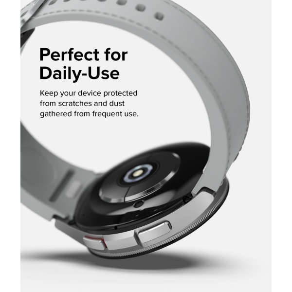 Rin gke Galaxy Watch 6 Classic ereve Koruyucu(43mm)-Black