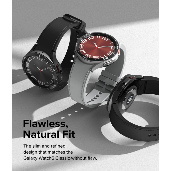Rin gke Galaxy Watch 6 Classic ereve Koruyucu(43mm)-Black