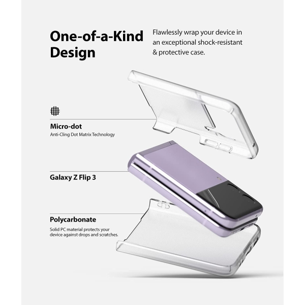Rin gke Samsung Galaxy Z Flip 3 Klf-Matte Clear