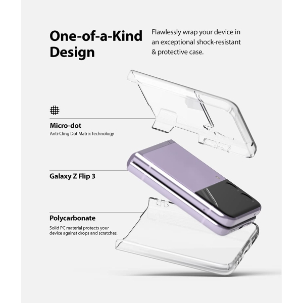 Rin gke Samsung Galaxy Z Flip 3 Klf-Clear