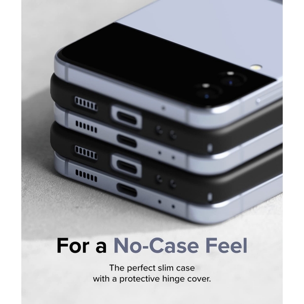 Rin gke Samsung Galaxy Z Flip 4 nce Klf-Black