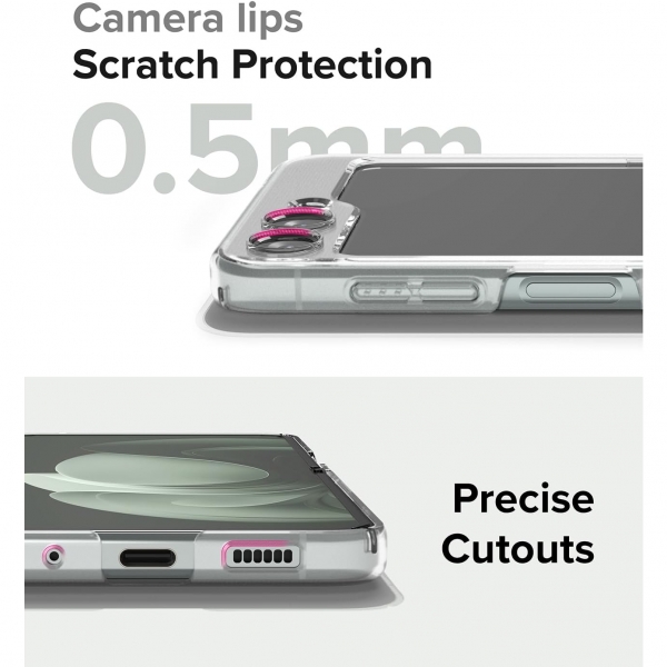 Rin gke Samsung Galaxy Z Flip 5 effaf Klf-Matte Clear