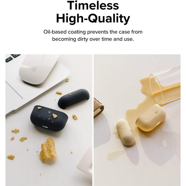 Rin gke Silikon Apple AirPods Pro 2.Nesil Klf -Midnight Blue