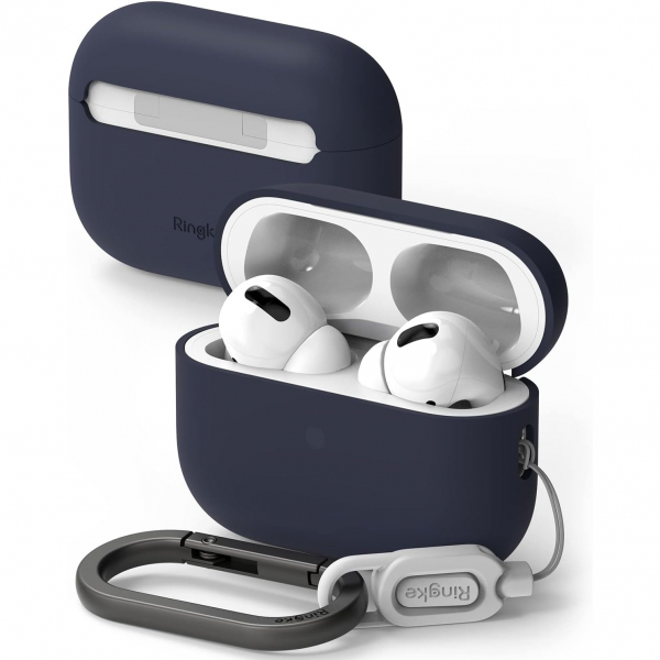 Rin gke Silikon Apple AirPods Pro 2.Nesil Klf -Midnight Blue