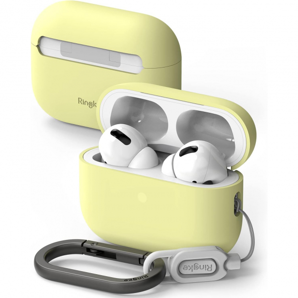 Rin gke Silikon Apple AirPods Pro 2.Nesil Klf -Mellow Yellow