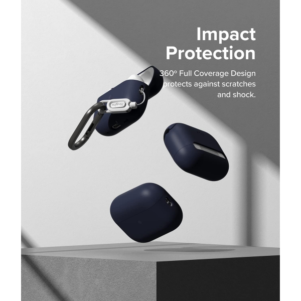 Rin gke Silikon Apple AirPods Pro 2.Nesil Klf -Cream 