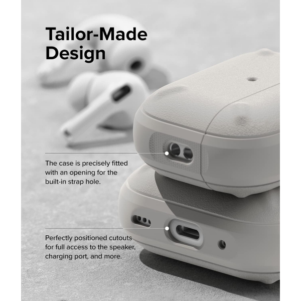 Rin gke Onyx Apple AirPods Pro 2.Nesil Klf -Warm Gray