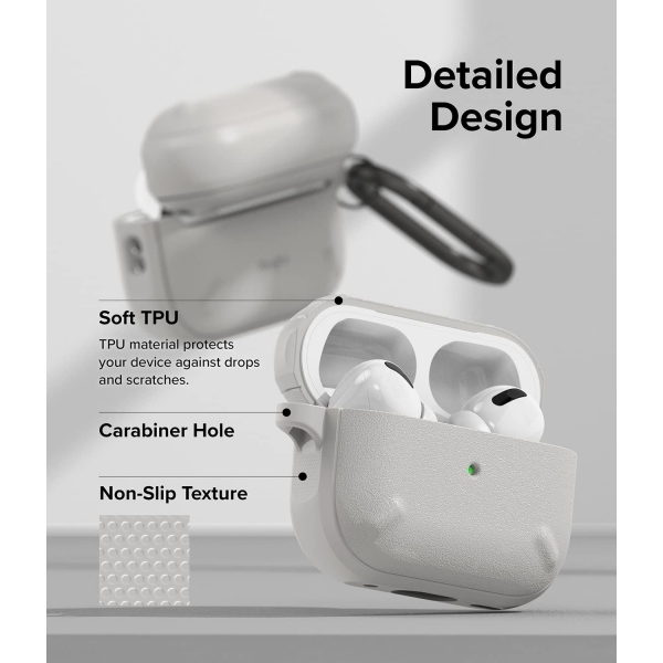 Rin gke Onyx Apple AirPods Pro 2.Nesil Klf -Warm Gray