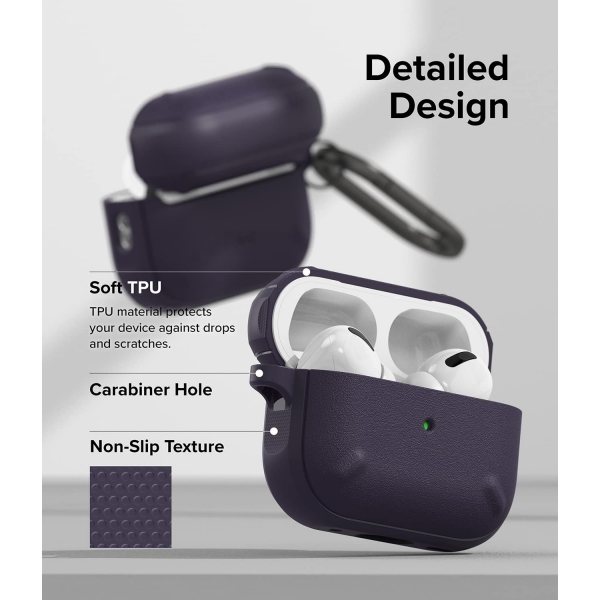 Rin gke Onyx Apple AirPods Pro 2.Nesil Klf -Deep Purple