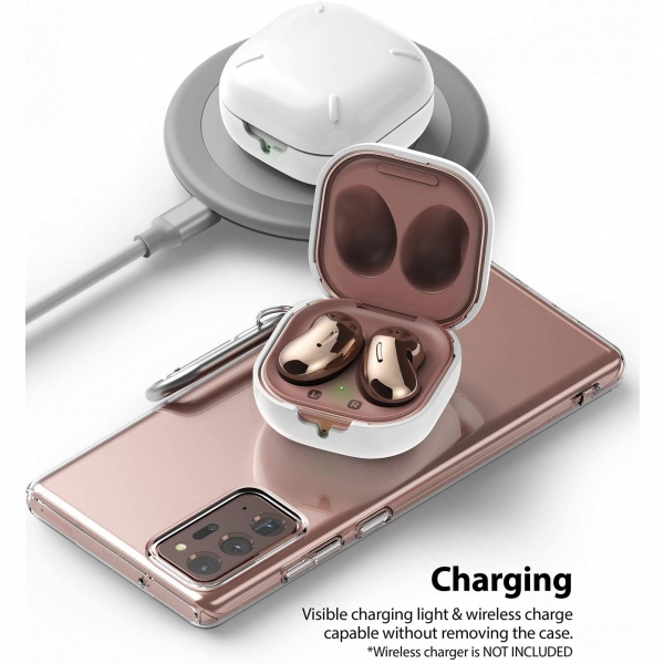 Rin gke Slim-X Samsung Galaxy Buds Live Klf -Glossy White