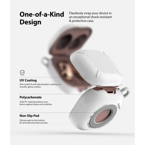 Rin gke Slim-X Samsung Galaxy Buds Live Klf -Glossy White