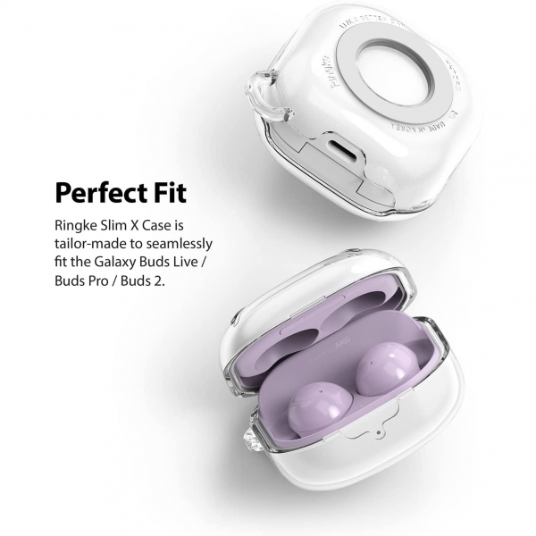 Ringke Slim-X Serisi Samsung Galaxy Buds Live Klf -Clear 