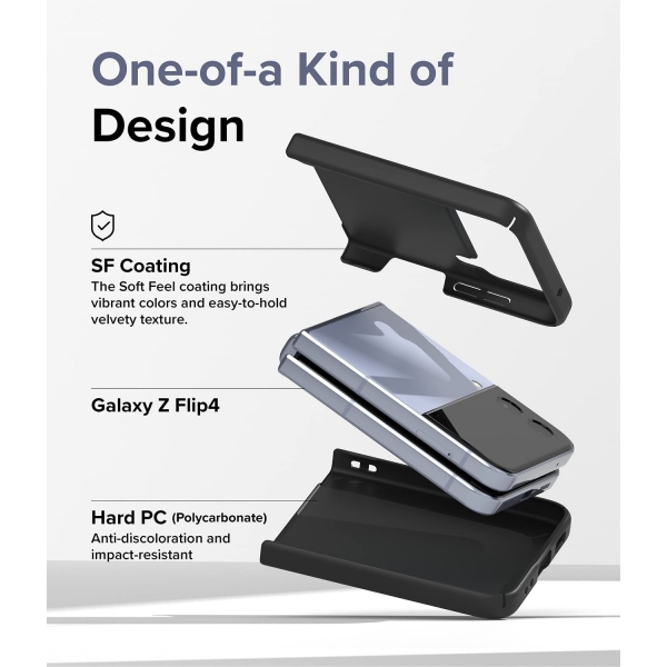 Rin gke Slim Galaxy Z Flip 4 5G Klf -Black