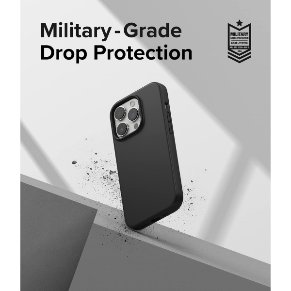 Rin gke iPhone 14 Pro Silikon Klf-Stone