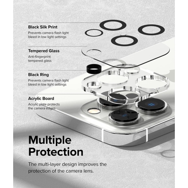 Rin gke iPhone 14 Pro Max Kamera Cam Koruyucu(3 adet)
