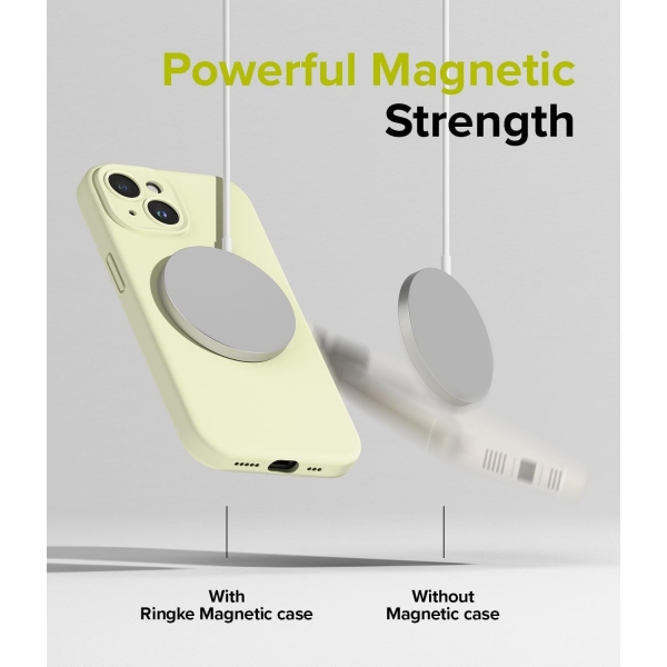 Ringke Apple iPhone 15 MagSafe Uyumlu Silikon Klf-Lime 