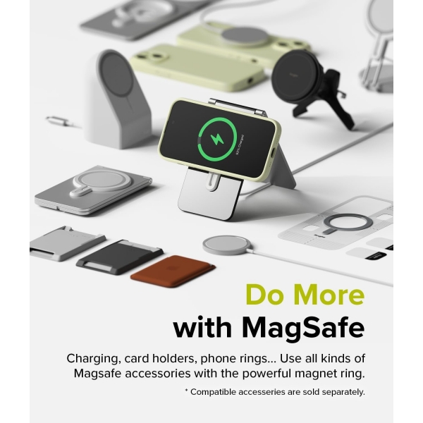 Rin gke iPhone 15 MagSafe Uyumlu Silikon Klf-Lime 
