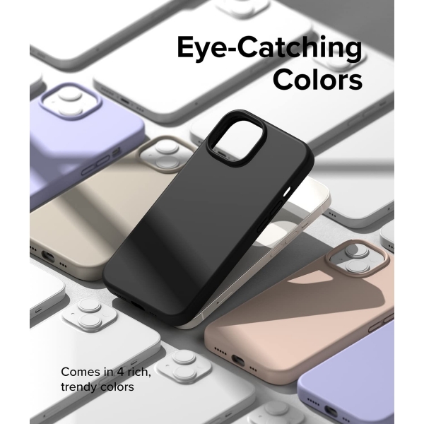 Rin gke iPhone 14 Plus Silikon Klf-Lavender