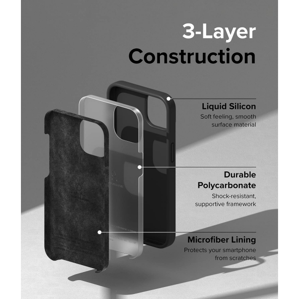 Rin gke iPhone 14 Plus Silikon Klf-Stone